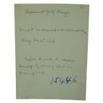 Francis Ouimet Original 5x7 Black and White Photo 