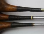 Walter Hagen Woods - Driver, Two, and Three Wood - Persimmon Heads