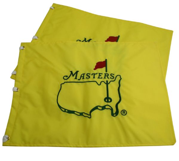 Lot of Two Undated Masters Embroidered Flags