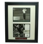 Tiger Woods and Jack Nicklaus Signed 8x10 Photos - Framed Upper Deck SPAuthentic