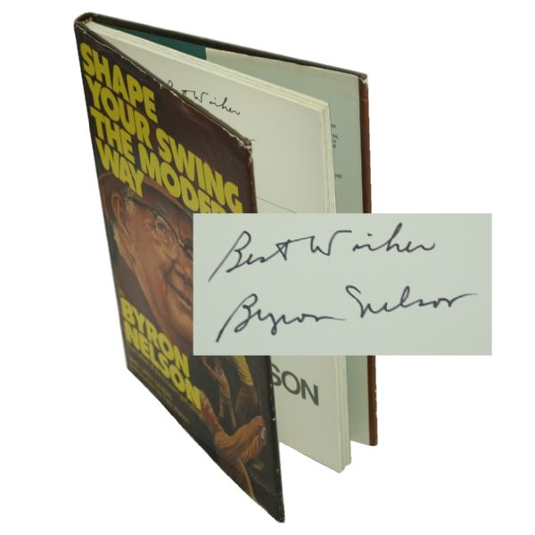 Byron Nelson Signed Book Shape Your Swing the Modern Way JSA COA