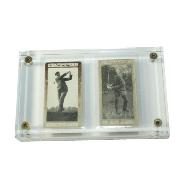 Two 1914 Marsuma (England) Golf Cards "Famous Golfers And Their Strokes - #5 James Braid & #41 J.H. Taylor"