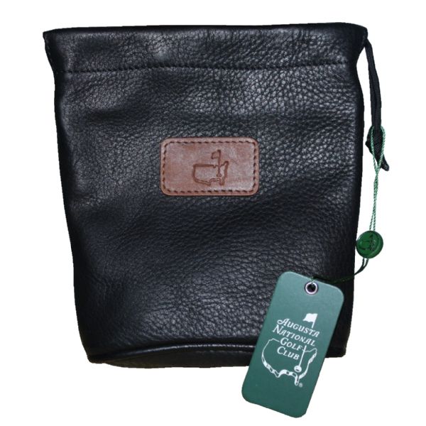 Augusta National Logo Leather Valuables Pouch