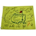 Billy Caspers Undated Masters Dinner Flag Signed by 29 Champs! JSA COA