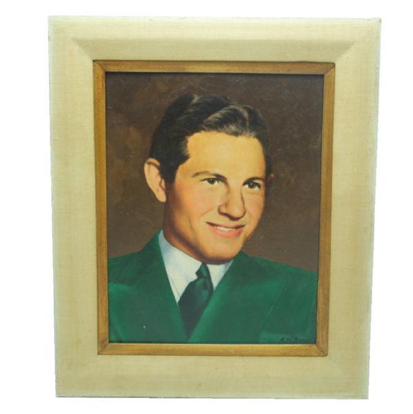Horton Smith Original Oil Painting By Football HOF T. McDonald Hung at Green Jacket Rest. 