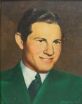 Horton Smith Original Oil Painting By Football HOF T. McDonald Hung at Green Jacket Rest. 