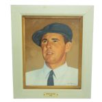 Henry Picard Original Oil Painting Hung at Green Jacket Restaurant In Augusta