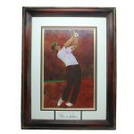Tom Watson Original Bart Forbes Arwork "Golfs Greatest Card Set"- Signed Matting