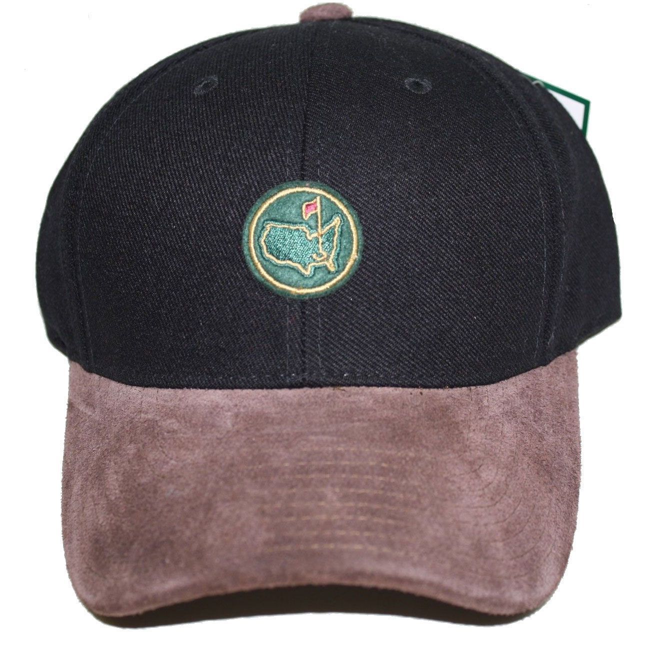 Lot Detail - Augusta National Members Black Circle Patch Hat with Brown ...