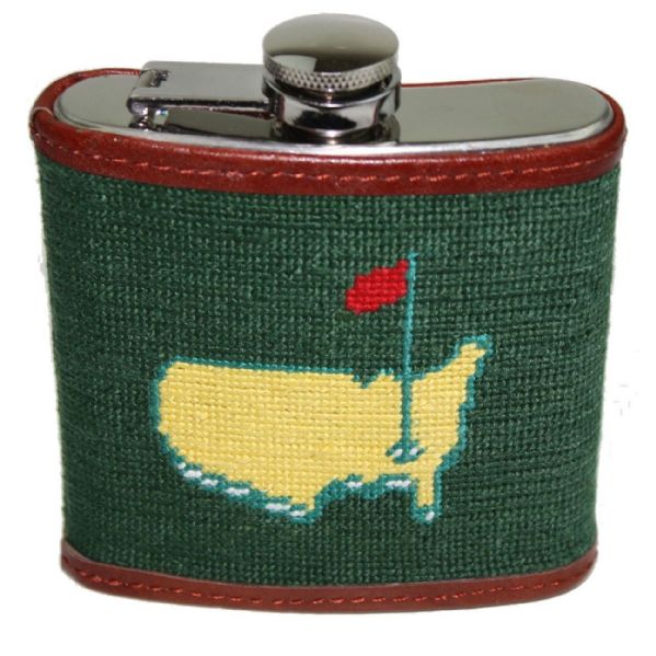 Smathers + Branson Needlepoint Augusta National Members Flask