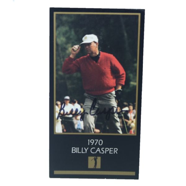 Billy Casper Signed GSV Golf Card JSA COA
