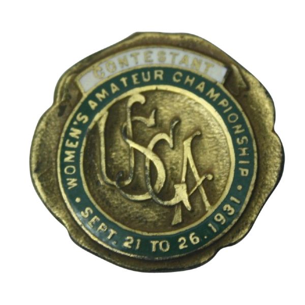 1931 Womens US Amateur Contestant Pin