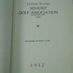 1932 United States Seniors Golf Association Year Book