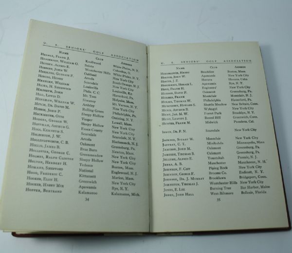 1932 United States Seniors Golf Association Year Book
