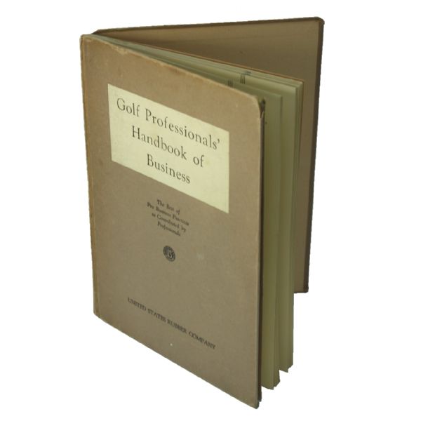 1932 Golf Book Golf Professionals Handbook of Business - US Rubber