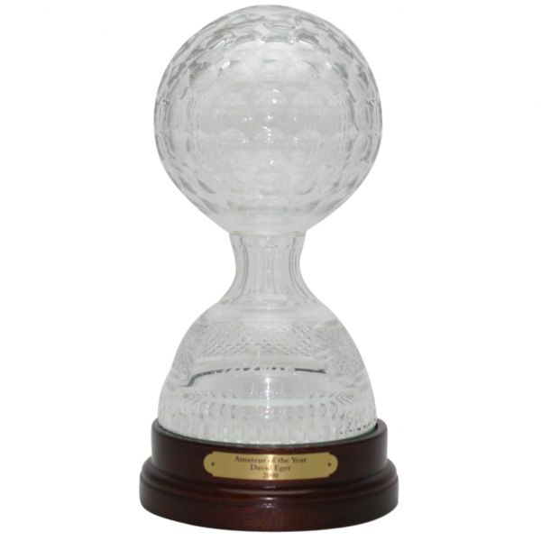2000 Amateur Of The Year Trophy and Medal from Golfweek Titleist