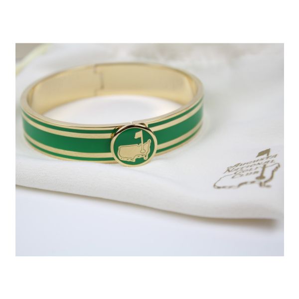 Augusta National Ladies Gold and Green Bracelet