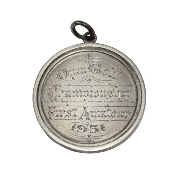 1951 Open Golf Championship First Amateur Sterling Medal - Frank Stranahan - Royal Portrush