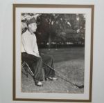 Edward 'Duke of Windsor' Signed & Dated Card W/U.P.I. Golf Wire Photo- Deluxe Framed