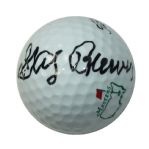 Gay Brewer Signed Masters Logo Golf Ball JSA COA