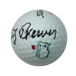 Gay Brewer Signed Masters Logo Golf Ball JSA COA