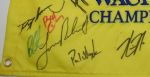 Field Signed Wachovia Championship Embroidered Flag-Pavin,Kite,Curtis,Furyk-JSA Cert