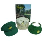 Multi-Signed Masters Visor and Hat with 1991 Journal and Caddy Hat JSA COA