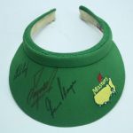 Multi-Signed Masters Visor and Hat with 1991 Journal and Caddy Hat JSA COA