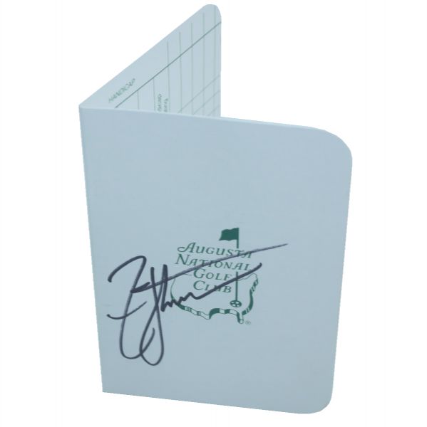 Zach Johnson Signed Augusta National Scorecard JSA COA