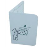 Zach Johnson Signed Augusta National Scorecard JSA COA