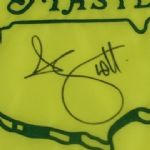 Adam Scott Signed 2013 Masters Embroidered Flag JSA COA