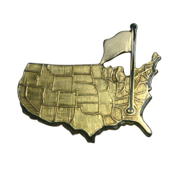 1971 14ct Gold Large Augusta National Members Lapel Pin