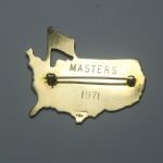 1971 14ct Gold Large Augusta National Members Lapel Pin