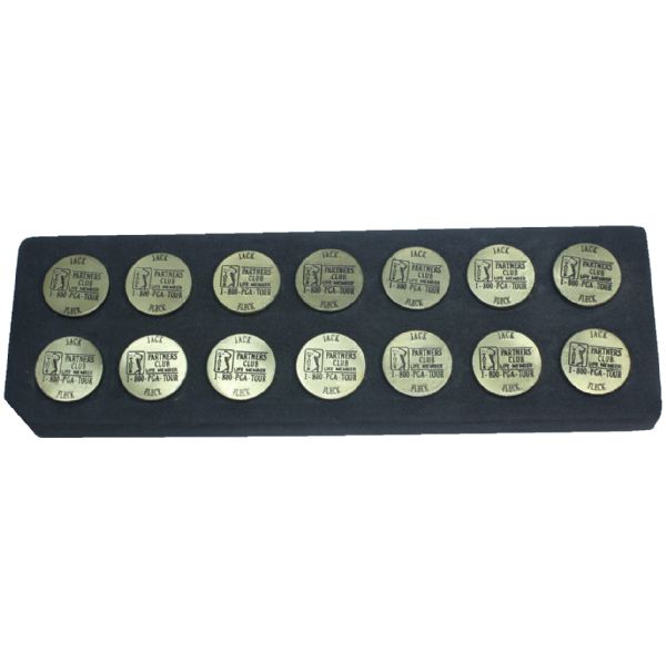 Lot of 14 Jack Fleck PGA Tour Partners Club Lifetime Member Ball Markers