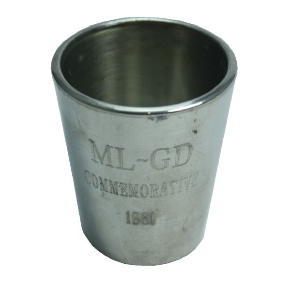 1981 ML-GD Commemorative Pewter Shot Glass - Jack Flecks