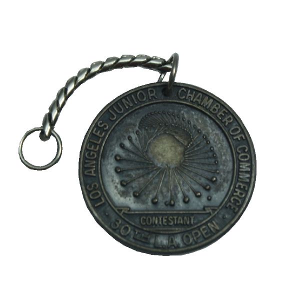 Jack Flecks 1956 L.A. Open Contestants Medal 