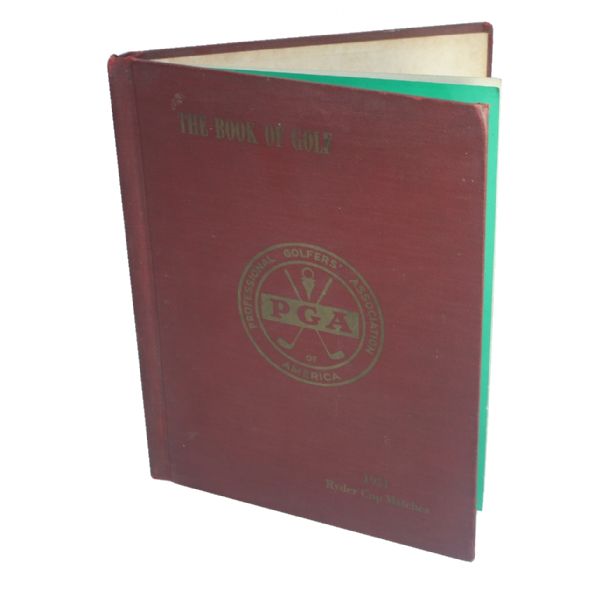 1951 Hard Cover PGA Ryder Cup Program