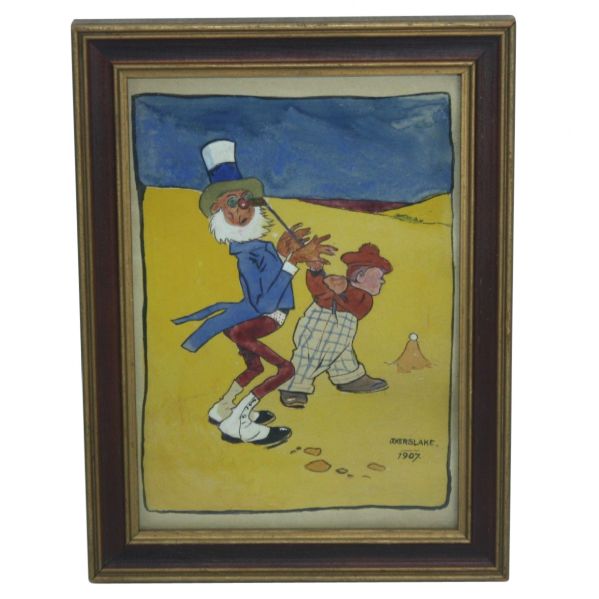 1907 Original Golf Watercolor – J. Kerslake