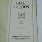 1921 MacGregor Golf Goods General Catalog & Price List
