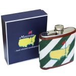 2015 Smathers And Branson Needlepoint Masters Flask-New Green/White Strip Design