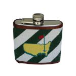 2015 Smathers And Branson Needlepoint Masters Flask-New Green/White Strip Design