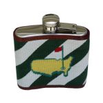 2015 Smathers And Branson Needlepoint Masters Flask-New Green/White Strip Design