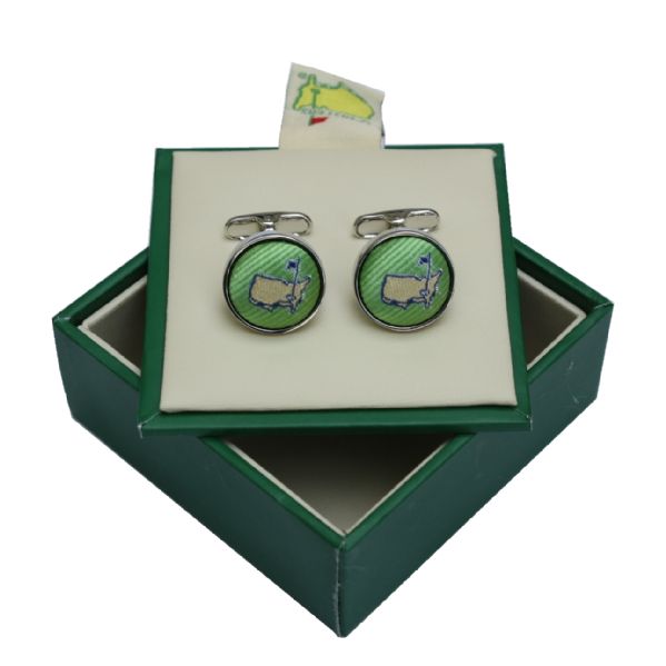 Light Green Masters Silk Undated Cuff Links