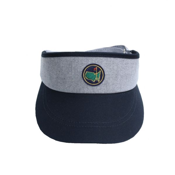 Augusta National Members Undated Grey with Blue Bill Logo Visor