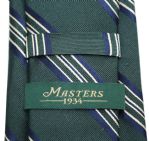 Augusta National Tie - Royal Blue/Green/Yellow - 100% Italian Silk