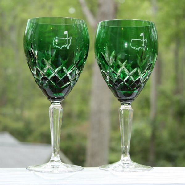 Augusta National Members Limited Emerald Cut Wine Glasses