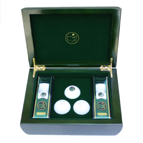2015 Limited Edition Emerald Green Augusta National Members Box With Golf Balls Set