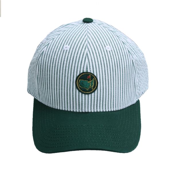 Augusta National Members Undated Green White Striped Logo Hat