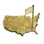 1971 14ct Gold Large AUGUSTA NATIONAL Members Lapel Pin