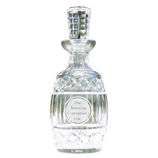 1992 The Memorial Tournament Crystal Decanter with Stopper - Mark Brooks Collection